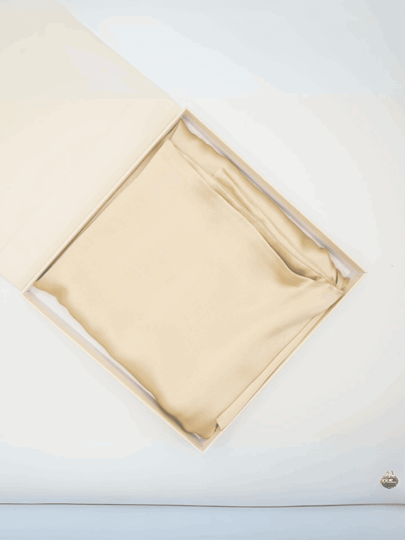 100% Mullbärssiden Örngott (OEKO-TEX) Beige
