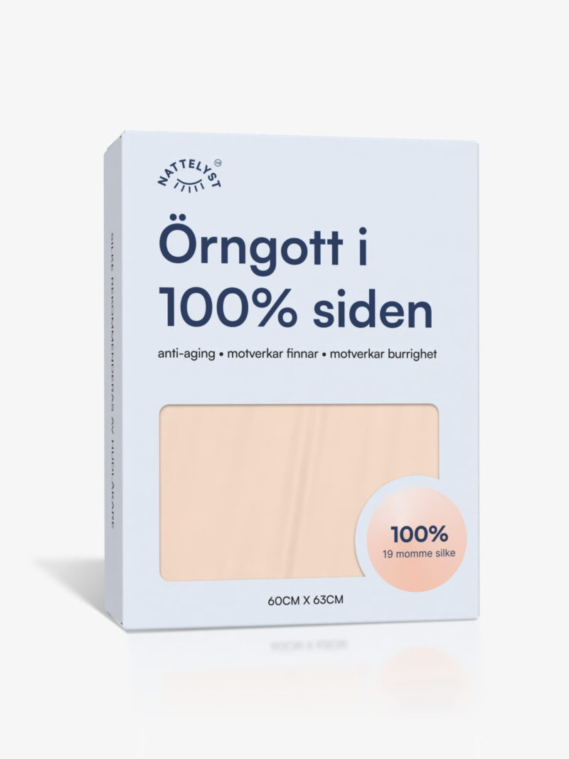 100% Mullbärssiden Örngott (OEKO-TEX) Beige
