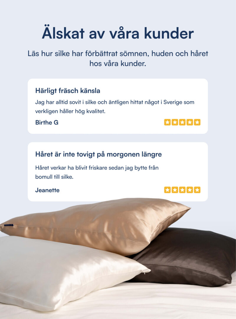 100% Mullbärssiden Örngott (OEKO-TEX) Mörkgrå