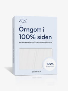 100% Mullbärssiden Örngott (OEKO-TEX) Vit