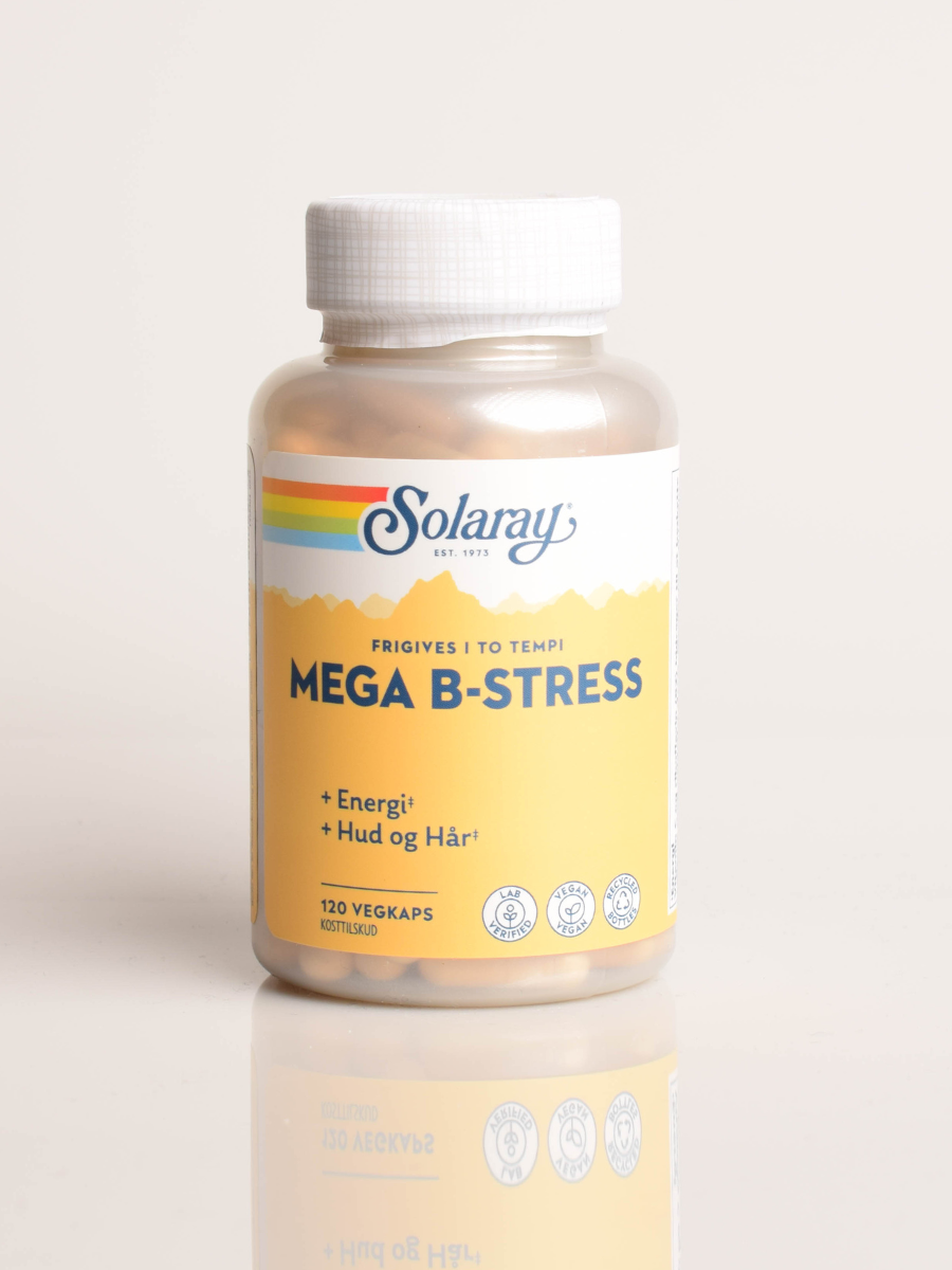 Mega B-Stress Solaray (120 kapslar)
