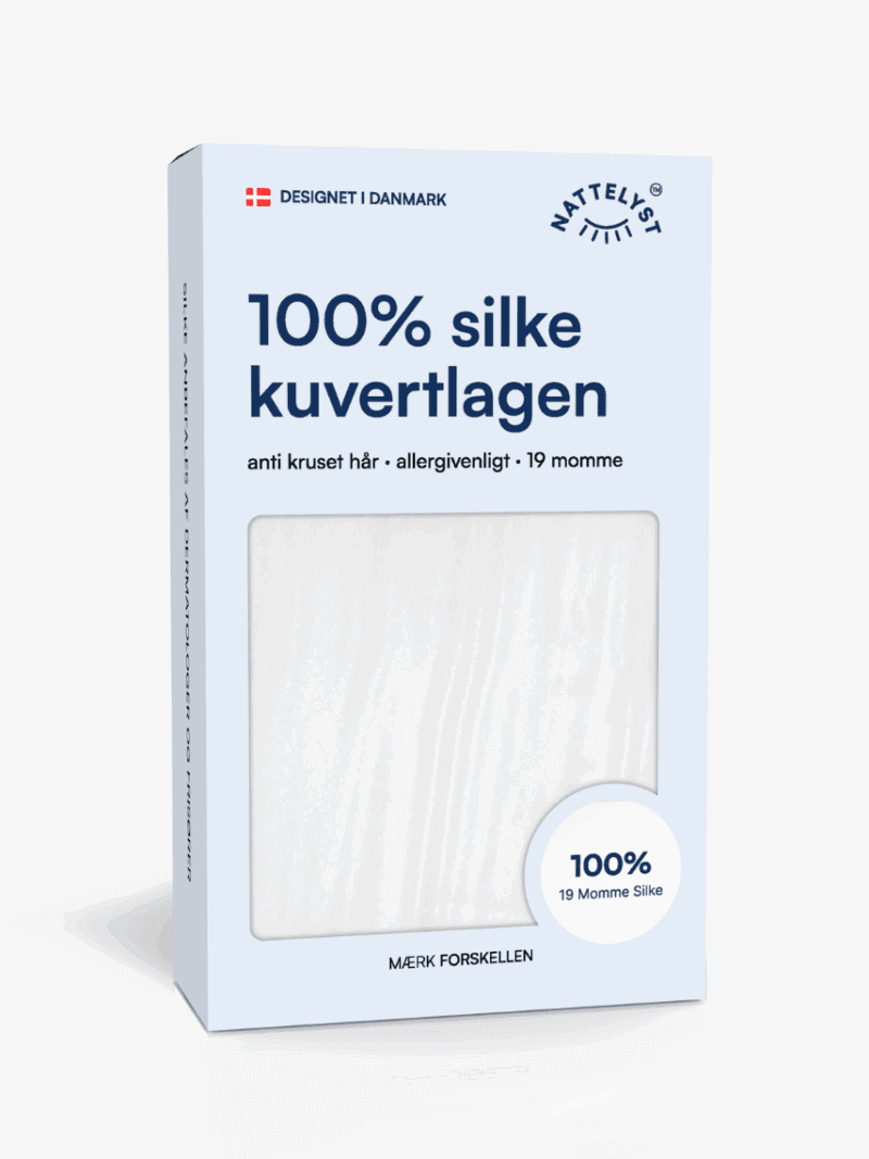 100% Mullbärssiden Kuvertlakan (OEKO-TEX) Vit