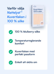 100% Mullbärssiden Kuvertlakan (OEKO-TEX) Beige