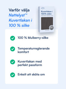 100% Mullbärssiden Kuvertlakan (OEKO-TEX) Mörkgrått