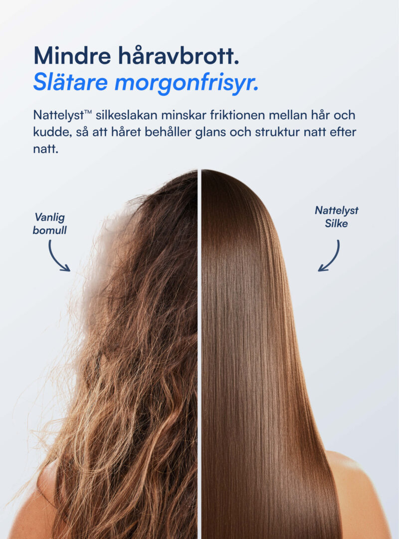 100% Mullbärssiden Kuvertlakan (OEKO-TEX) Vit
