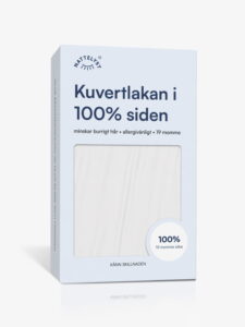 100% Mullbärssiden Kuvertlakan (OEKO-TEX) Vit