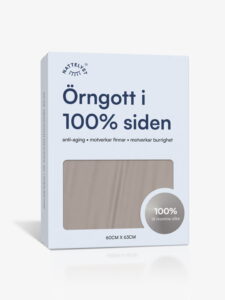 100% Mullbärssiden Örngott (OEKO-TEX) ljusgrå