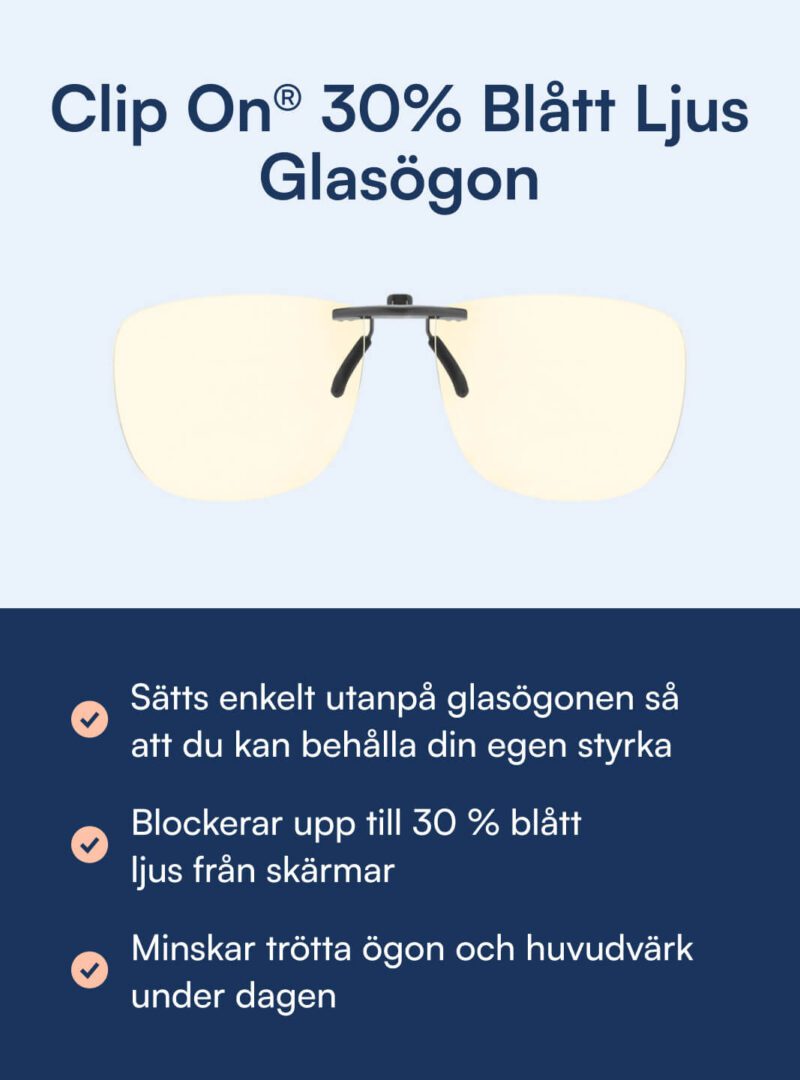 Clip On® – Glasögon mot blått ljus