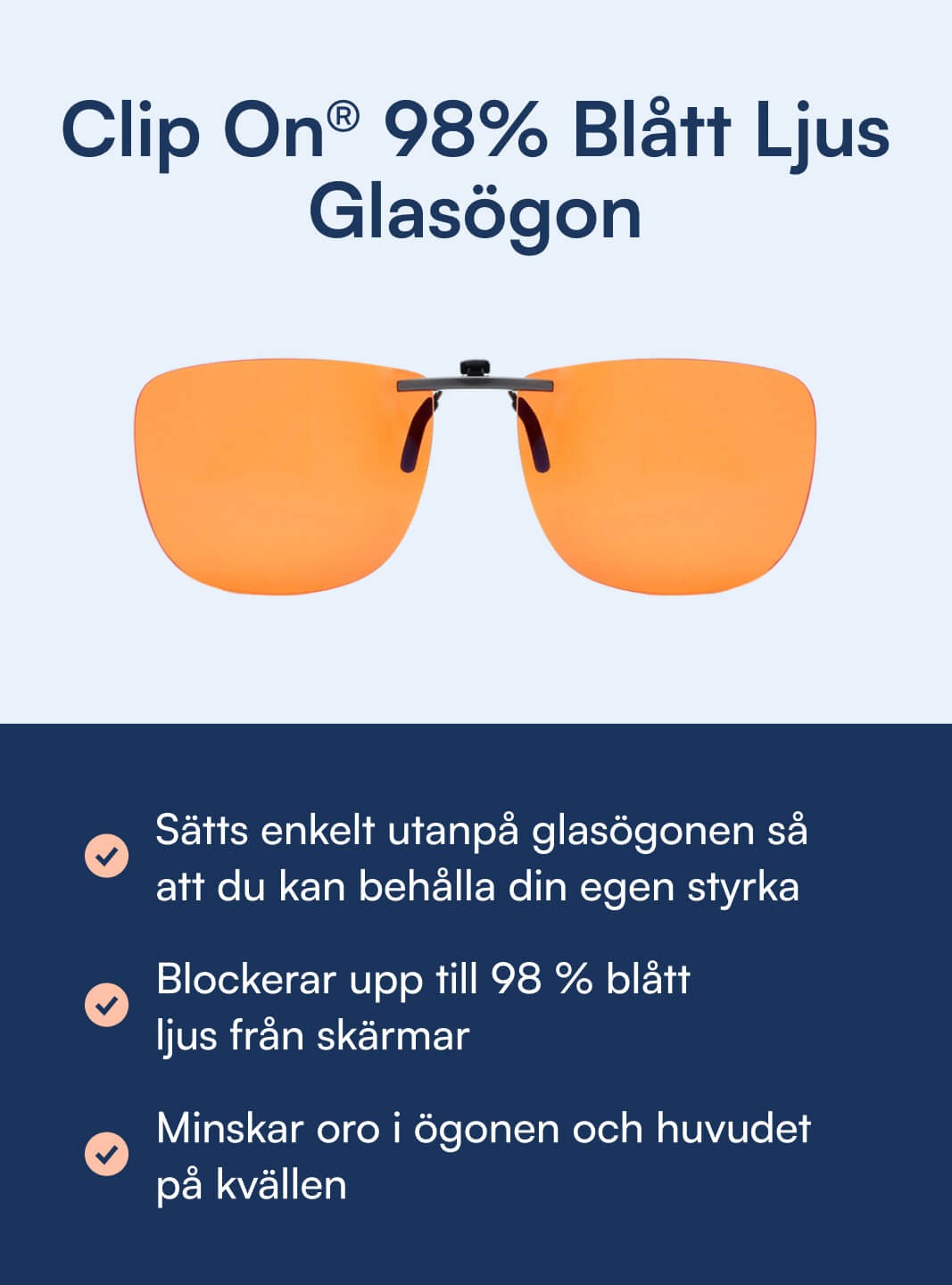 Clip On® Blue Light Glasögon