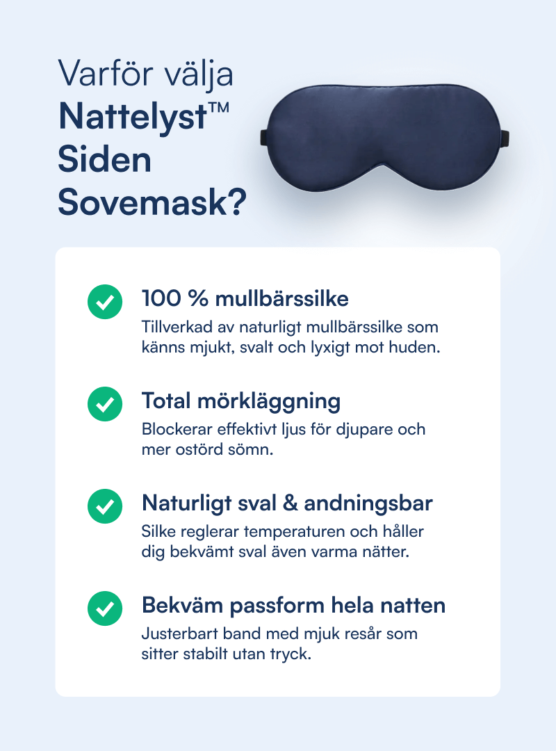 Siden Sovmask (100% Mullbärssiden)