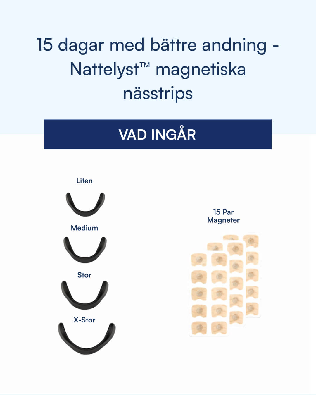 Magnetiska Näsremsor (Bättre Andning) Nattelyst™