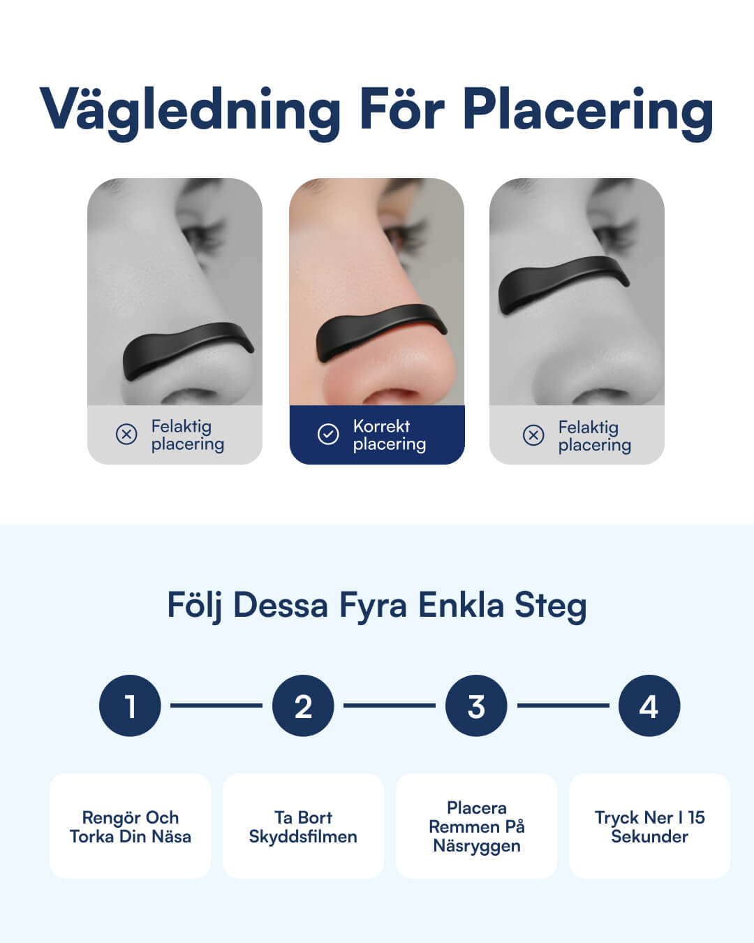 Magnetiska Näsremsor (Bättre Andning) Nattelyst™