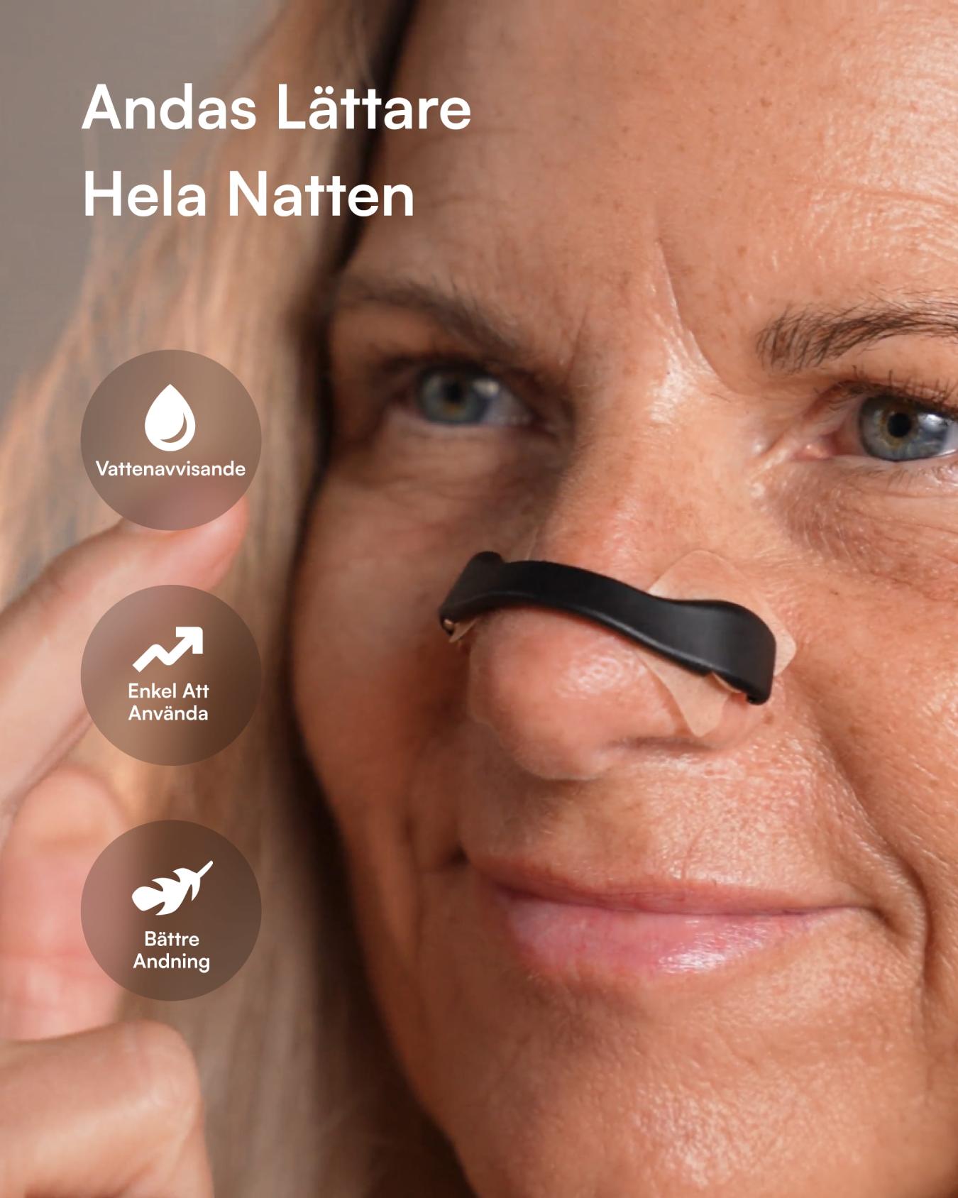 Magnetiska Näsremsor (Bättre Andning) Nattelyst™