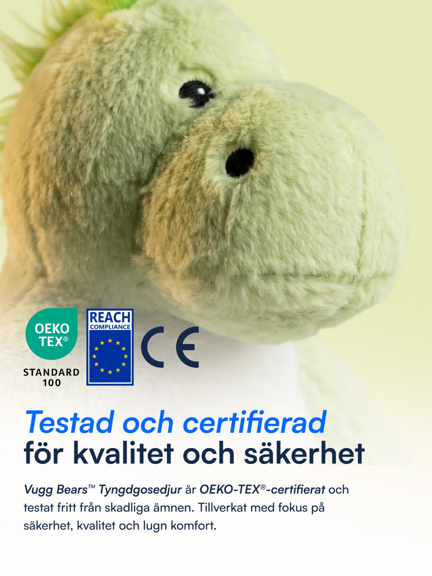Benny (Grön Drake Tyngdgosedjur) Vugg Bears™
