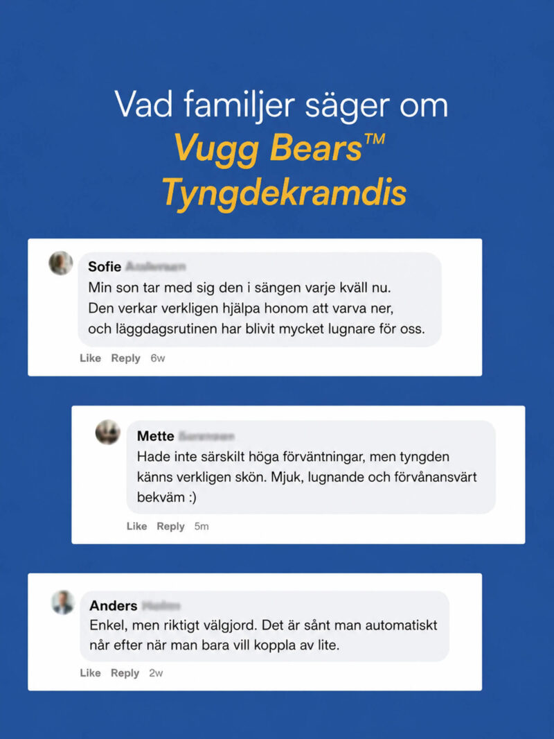 Mika (Utter Tyngdgosedjur) Vugg Bears™